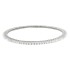 Cubic Zirconia Bangle, Sterling Silver 8.5" Length