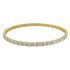 Cubic Zirconia Bangle, Sterling Silver 8.5" Length