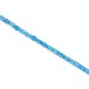 Natural Blue Topaz Link Bracelet Sterling Silver, 15.35cttw 5x4MM 