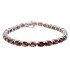 Natural Garnet Bracelet Sterling Silver, 16.05cttw 6x4MM