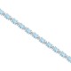 Genuine Aquamarine and Diamond Bracelet 10Kt White Gold 8.28cttw