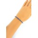 Lab Created Sapphire and Genuine Diamond Bracelet Sterling Silver 13.66 ct.t.w.