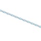 Genuine Aquamarine and Diamond Bracelet 14Kt White Gold 5.87cttw