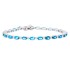 Blue Topaz and Diamond Bracelet 14Kt White Gold 5.87 ct.t.w