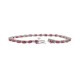 Genuine Ruby and Diamond Bracelet 14Kt White Gold 8.02 cttw