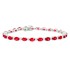 Genuine Ruby and Diamond Bracelet 14Kt White Gold 8.78 ct.t.w