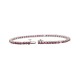 Created Ruby and Cubic Zirconia Bracelet Sterling Silver, 6.72cttw