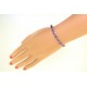 Amethyst and Diamond Bracelet 10Kt White Gold, 12.13cttw Emerald Cut 