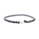 Blue Sapphire Bracelet 14Kt White Gold, 14.67cttw 4MM