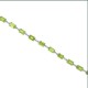 Peridot and Diamond Bracelet 10Kt White Gold, 10.44cttw Emerald Cut