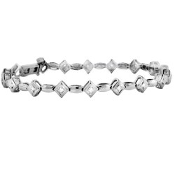 Cubic Zirconia Sterling Silver Tennis bracelet , 0.25cttw