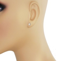 Certified 1/2 Carat TW Round Diamond Stud Earrings 14Kt Gold