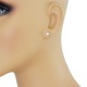 0.66 Carat TW Round Diamond Stud Earrings 14Kt White Gold