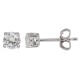 1/4 Carat TW Round Diamond Stud Earrings in 14Kt White Gold 1/4 Carat TW Round Diamond Stud Earrings in 14Kt White Gold