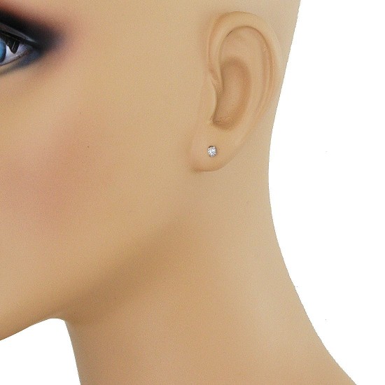 1/4 Carat TW Round Diamond Stud Earrings in 14Kt White Gold 1/4 Carat TW Round Diamond Stud Earrings in 14Kt White Gold