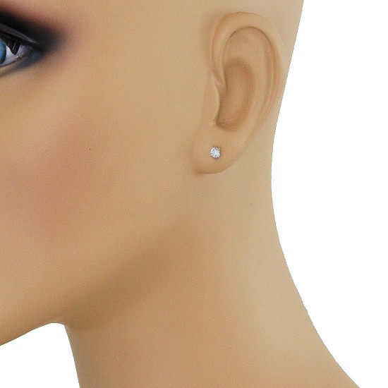 1/3 Carat TW Round Diamond Stud Earrings 14Kt White Gold 1/3 Carat TW Round Diamond Stud Earrings 14Kt White Gold
