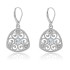 Cubic Zirconia Dangle Earrings in Sterling Silver