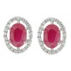  Cubic Zirconia Earring jackets in Sterling Silver