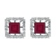  Cubic Zirconia Earring jackets in Sterling Silver