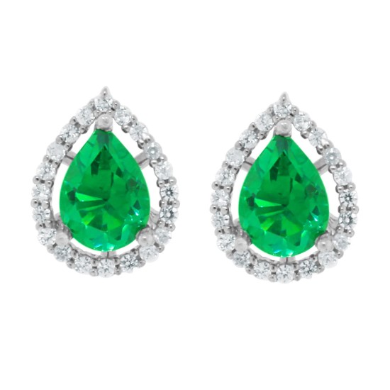  Cubic Zirconia Earring jackets in Sterling Silver