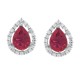  Cubic Zirconia Earring jackets in Sterling Silver