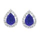  Cubic Zirconia Earring jackets in Sterling Silver