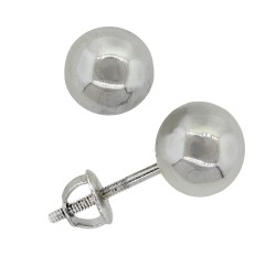 Sterling Silver Ball Stud Earrings 7mm