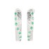 Emerald And Cubic Zirconia J Hoop Earrings in Sterling Silver