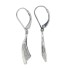 Cubic Zirconia Dangle Earrings Rhodium Over Sterling Silver 