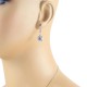 Cubic Zirconia Dangle Earrings in Sterling Silver