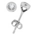 1/15 Carat TW.Bezel Set Diamond Stud Earrings 14Kt Gold