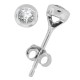 1/5 Carat TW.Bezel Set Diamond Stud Earrings 14Kt White Gold 1/5 Carat TW.Bezel Set Diamond Stud Earrings 14Kt White Gold