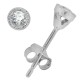 1/15 Carat TW.Bezel Set Antique Genuine Diamond Stud Earrings 14Kt White Gold (GH/SI1) 1/15 Carat TW.Bezel Set Antique Genuine Diamond Stud Earrings 14Kt White Gold (GH/SI1)