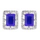  Cubic Zirconia Earring jackets in Sterling Silver