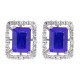  Cubic Zirconia Earring jackets in Sterling Silver