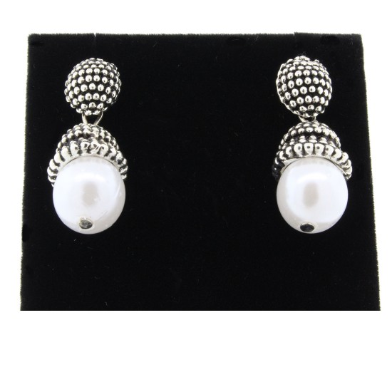 Antique Look Faux Pearl Fashion Earrings