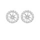 1/5 Carat.tw Genuine Diamond Earring Jackets 14kt White Gold 1/5 Carat.tw Genuine Diamond Earring Jackets 14kt White Gold