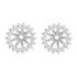  Cubic Zirconia Earring jackets in Sterling Silver