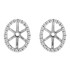  Cubic Zirconia Earring jackets in Sterling Silver