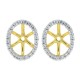  Cubic Zirconia Earring jackets in Sterling Silver