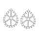  Cubic Zirconia Earring jackets in Sterling Silver