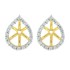  Cubic Zirconia Earring jackets in Sterling Silver