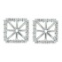  Cubic Zirconia Earring jackets in Sterling Silver