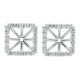  Cubic Zirconia Earring jackets in Sterling Silver