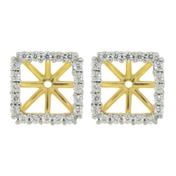  Cubic Zirconia Earring jackets in Sterling Silver