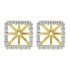  Cubic Zirconia Earring jackets in Sterling Silver