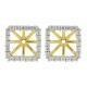  Cubic Zirconia Earring jackets in Sterling Silver