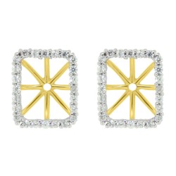  Cubic Zirconia Earring jackets in Sterling Silver
