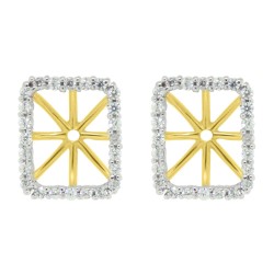  Cubic Zirconia Earring jackets in Sterling Silver