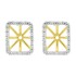  Cubic Zirconia Earring jackets in Sterling Silver